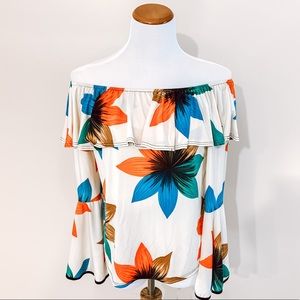 Off the Shoulder Floral Top